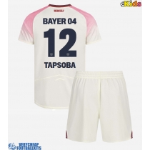 Bayer Leverkusen Edmond Tapsoba #12 Replica Away Minikit 2025-26 Short Sleeve (+ pants)